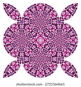 Op Art patrón creativo, ornamento, fondo floral abstracto moderno, decoración de Vector original