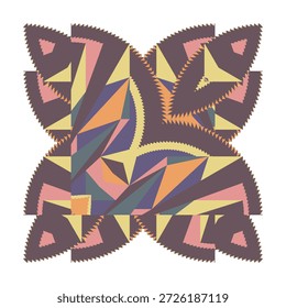 op art kreatives muster, ornament, moderne bunte hintergrund, original vektor dekoration