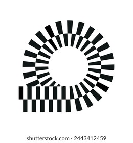 fondo de círculo de semitonos de arte superior, patrón geométrico creativo, signo de diseño moderno vectorial, símbolo, logotipo, emblema, icono