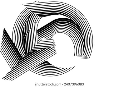 Abstrakter Hintergrund, kreatives geometrisches dynamisches Muster, Vektordesign-Struktur
