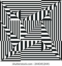 op art halftone lines abstract background, creative geometric dynamic pattern, vector modern design texture
