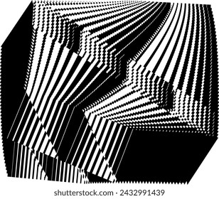 fondo de líneas de semitonos de arte superior, patrón dinámico abstracto, textura de diseño moderno vectorial