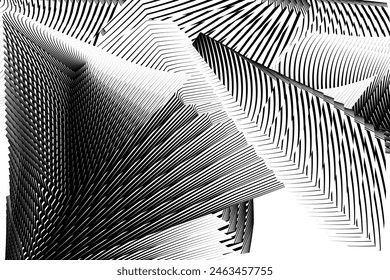 op art halftone lines background, creative dynamic pattern, vector modern design texture