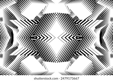 fondo de líneas de semitonos de arte superior, patrón dinámico geométrico creativo, textura de diseño moderno de Vector