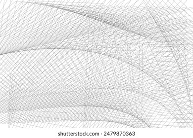 op art halftone lines background, creative geometric pattern, vector modern design texture
