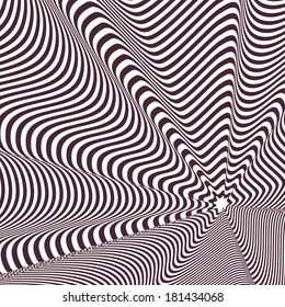 Op art, also known as optical art, is a style of visual art that makes use of optical illusions