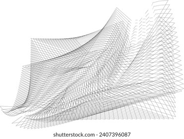 op art lines abstract background, creative geometric pattern, vector modern design texture