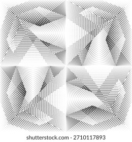 Fondo del moderador del arte del Op, patrón dinámico creativo, textura del Vector
