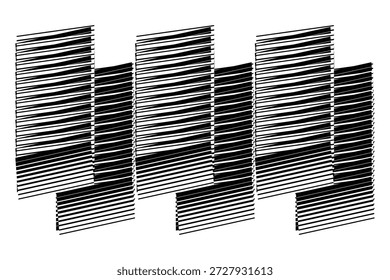 op art modern abstract background, graphic lines energy composition, organized structure, construction, creative geometric dynamic pattern, original vector black and white decoration