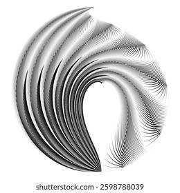 op art modern background, creative dynamic pattern, vector design element