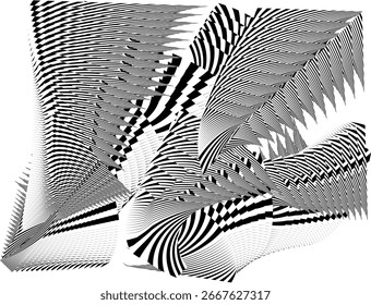 op art modern background, creative dynamic pattern, vector texture