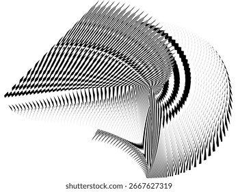 Op Art Fondo moderno, patrón dinámico creativo, textura de Vector