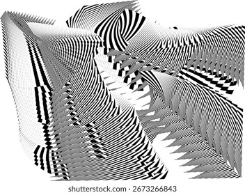 Op Art Fondo moderno, patrón dinámico creativo, textura de Vector