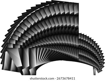 Op Art Fondo moderno, patrón dinámico creativo, textura de Vector