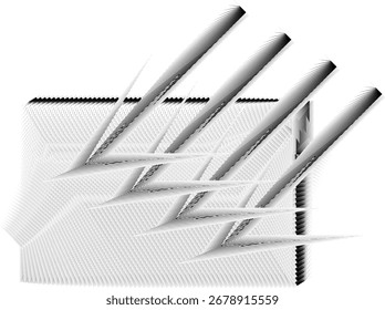 op art moderner Hintergrund, kreatives dynamisches Muster, Vektordesign-Element
