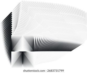 Op Art Fondo moderno, patrón dinámico creativo, elemento de diseño de Vector