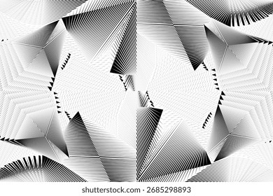 Op Art Fondo moderno, patrón dinámico creativo, textura de Vector