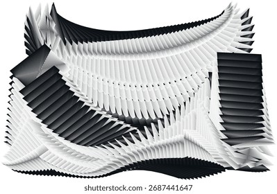 op art moderner Hintergrund, kreatives dynamisches Muster, abstrakte Vektorkomposition