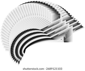 Op Art Fondo moderno, patrón dinámico creativo, elemento de diseño de Vector