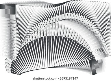 op art modern background, creative dynamic halftone lines pattern, vector design element