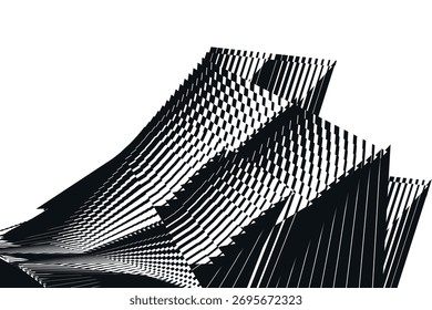 op art modern background, creative dynamic pattern, vector design element