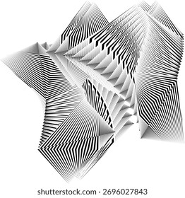 Op Art Fondo moderno, patrón dinámico creativo, elemento de diseño de Vector