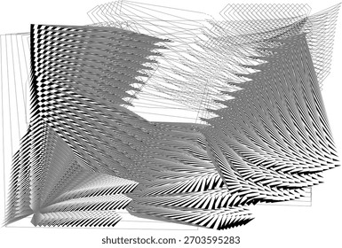 op art modern background, creative dynamic pattern, vector texture