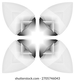 Op Art Fondo moderno, patrón dinámico creativo, elemento de diseño de Vector