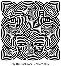 op art modern background, creative dynamic pattern, vector composition