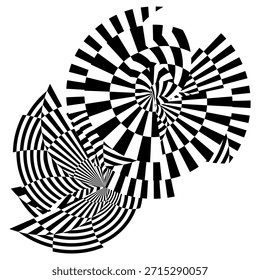 op art modern background, creative dynamic pattern, vector composition