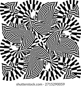 op art modern background, creative dynamic pattern, vector composition