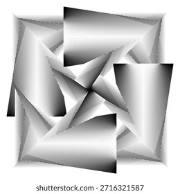 op art moderner Hintergrund, kreatives dynamisches Muster, Vektorkomposition