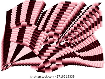 Fondo moderno del arte del op, modelo dinámico creativo, decoración original del Vector