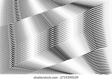 Fondo moderno del arte del op, modelo dinámico creativo, decoración original del Vector