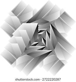 op art moderner Hintergrund, kreatives Rasterlinienmuster, ursprüngliche Vektorkomposition