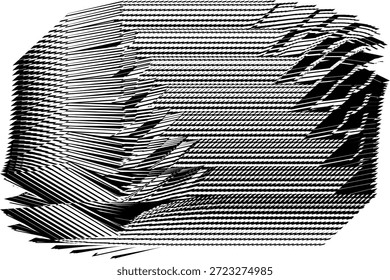 op art moderner Hintergrund, kreatives dynamisches Muster, originale Vektortextur