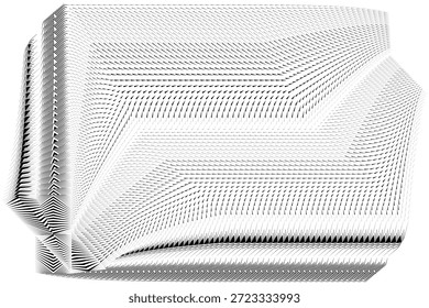 op art moderner Hintergrund, kreatives dynamisches Muster, originale Vektortextur