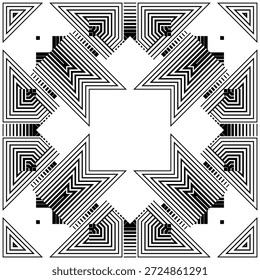 op art moderner Hintergrund, kreatives dynamisches Muster, ursprüngliche Vektorkomposition