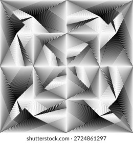 op art moderner Hintergrund, kreatives dynamisches Muster, ursprüngliche Vektorkomposition