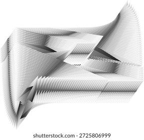 Fondo moderno del arte del op, modelo dinámico creativo, decoración original del Vector