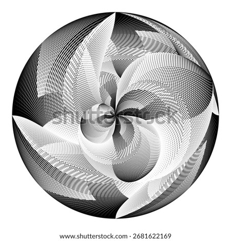 op art modern background, creative dynamic pattern, ornament, vector design element