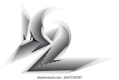 op art modern background, minimal geometric pattern, vector card, banner, poster, flyer, cover design template