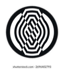 fundo de círculo moderno da arte superior, padrão dinâmico geométrico criativo, símbolo, sinal, emblema, elemento de design de vetor
