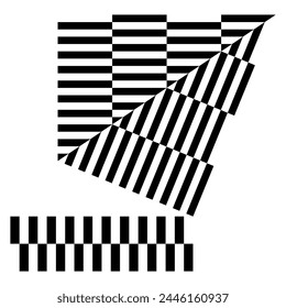 op art modern geometric pattern, vector design element