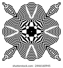 op art modern geometric pattern, vector design element