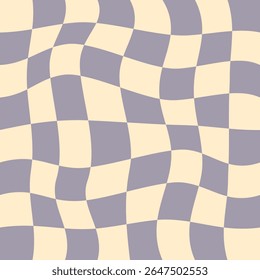 Fondo de mosaico de arte pop. Abstractas patrón a cuadros retro distorsionado. Fondo de ilusión óptica. 