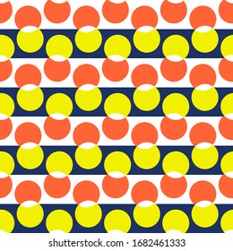op art pattern of circles. seamless vector background.