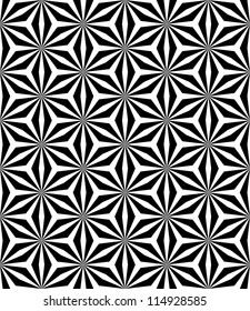 Op art pattern. Seamless geometric texture. Vector art.