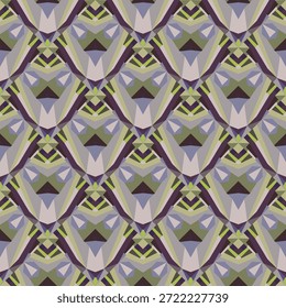 op art padrão criativo sem emenda, ornamento, fundo multicilor abstrato moderno, impressão de moda, textura vetorial original