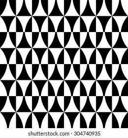 Op art seamless geometric pattern vector